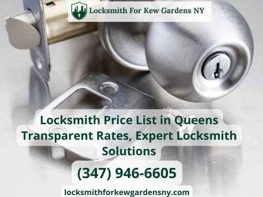 Locksmith Price List in Queens
